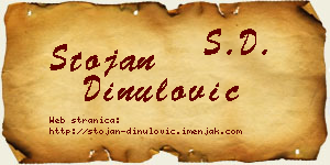 Stojan Dinulović vizit kartica